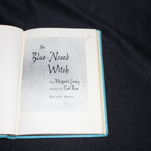 THE BLUE-NOSED WITCH Book by Embry HB Weekly Reader Book Club GC Vintage - Picture 5 of 6